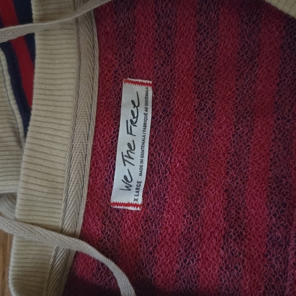 We The Free by Free People Classic Striped Crewneck Sweatshirt - Picture 2 of 2